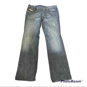 - Diesel Reggins Jeans Mid Rise Blue Straight leg